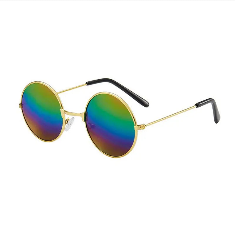Retro Small Round Hippie Sunglasses - Fútbol Essentials